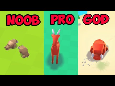 Noob vs Pro vs God - Animal Warfare