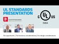 UL Standards presentation: The opportunity in North America (The business and design considerations)