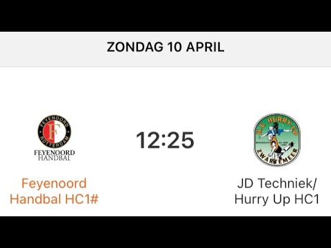 Feyenoord Handbal  HC1- JD Techniek/Hurry up HC1