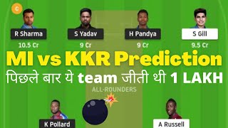 KOL vs MI Dream11, KKR vs MI Dream11 Prediction, KOL vs MI Dream11 Prediction, KKR vs MI , IPL 2021