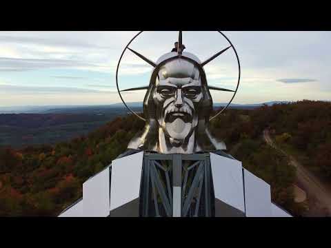 Statuia Inima lui Isus - filmare din dronă FULL HD