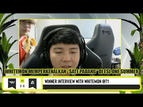 WOW T1 GOES TO GRAND FINAL ESL ONE SUMMER DOTA 2 | INTERVIEW WITH WHITEMON