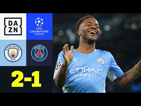 City dreht Duell der Stars: Man City - PSG 2:1 | UEFA Champions League | DAZN Highlights