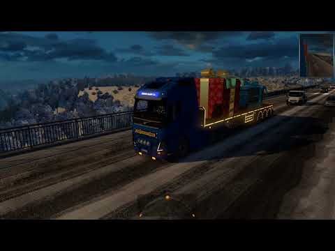 Delivering gifts for ETS 2 Event with Volvo FH540 by Ohaha