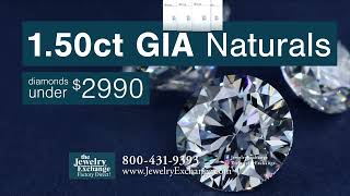 Jewelry Exchange 1.5ct Natural GIA Diamonds $2990 | The Jewelry Exchange