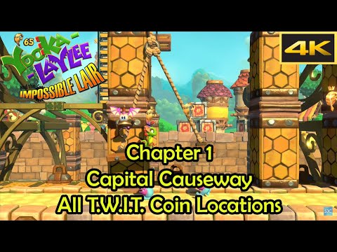 Chapter 1 - Capital Causeway - Walkthrough [4k] - Yooka-Laylee and the Impossible Lair