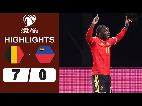 Belgium vs Liechtenstein | 7-0 | Highlights | World Cup Qualifiers 2026