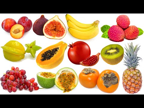 Tropical Fruits with Pictures in English & Chinese 热带水果 | 中英文