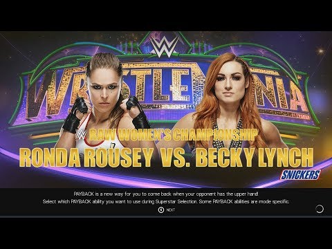 [WWE 2K19] Ronda Rousey vs. Becky Lynch