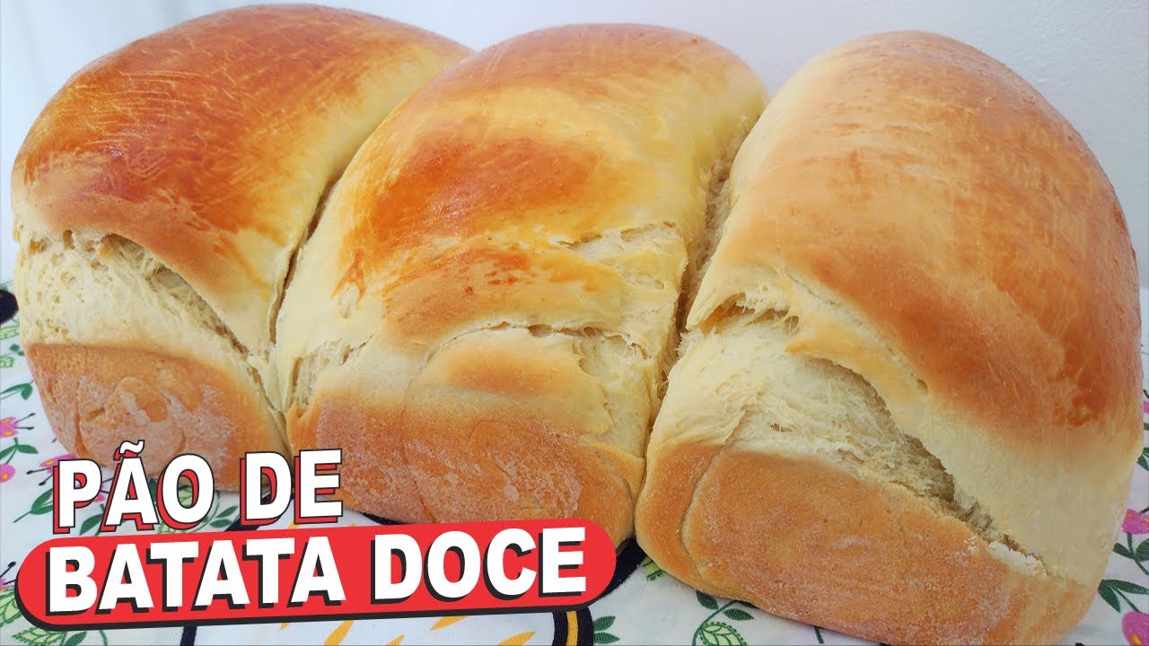 A MELHOR RECEITA DE PÃO DE BATATA DOCE❗😱 PÃO CASEIRO SUPER FOFINHO QUE RENDE MUITO!