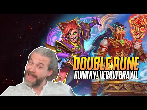 (Hearthstone) Double Rune Rommy! Heroic Brawl