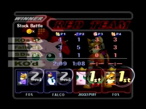 PewPewU (Marth, Falco) SFat (Fox) Vs Mackadotious (Fox) BlueFoxXT (Jigglypuff)
