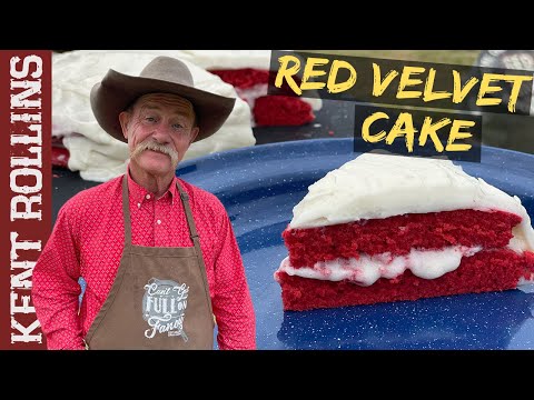Old Fashioned Red Velvet Cake | Dutch Oven Cake Recipe