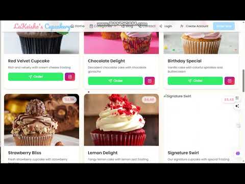 lakeisha's Cupcakery Website