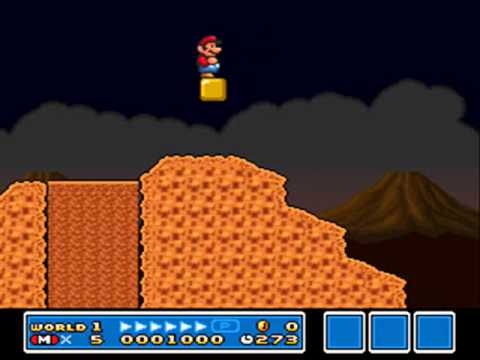 SMB3 for Super Mario All-Stars Custom Level #31 - World 2 Volcano