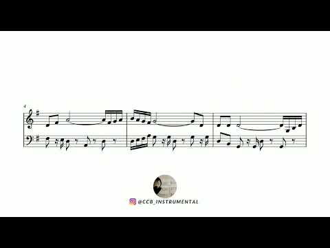Partitura de tocata hino 128 - Teu filho sou, ó Criador | Para instrumentos em Mib maior