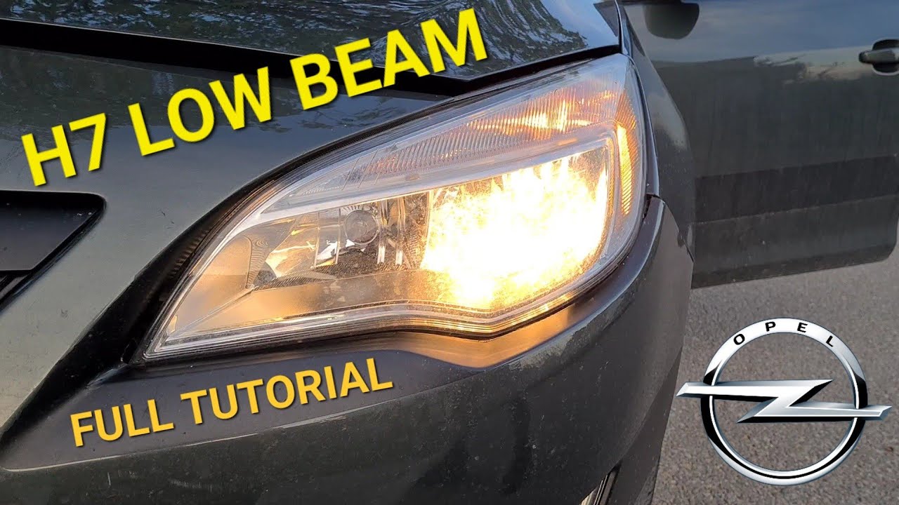 Перевод на русский нижнего луча для Opel Astra | Низкий луч опель астра