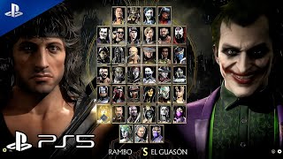 Mortal Kombat 11 Rambo vs Joker Español Latino PS5 4K 60FPS Gameplay