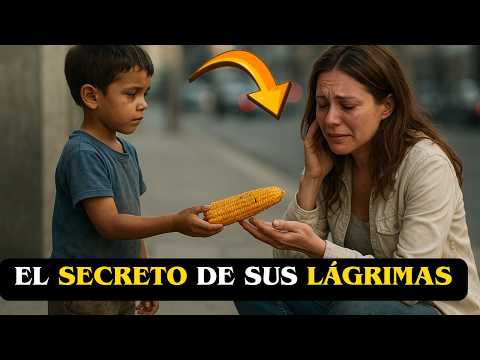 Little beggar offers his only piece of corn to a millionairess crying on the sidewalk, and what s...