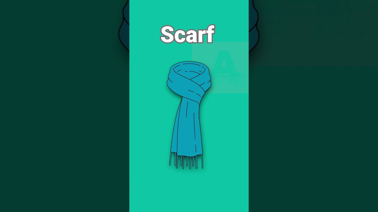 Scarf English Vocabulary #shorts