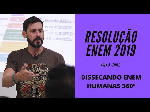 Resolução Comentada ENEM 2019 parte 5 - final