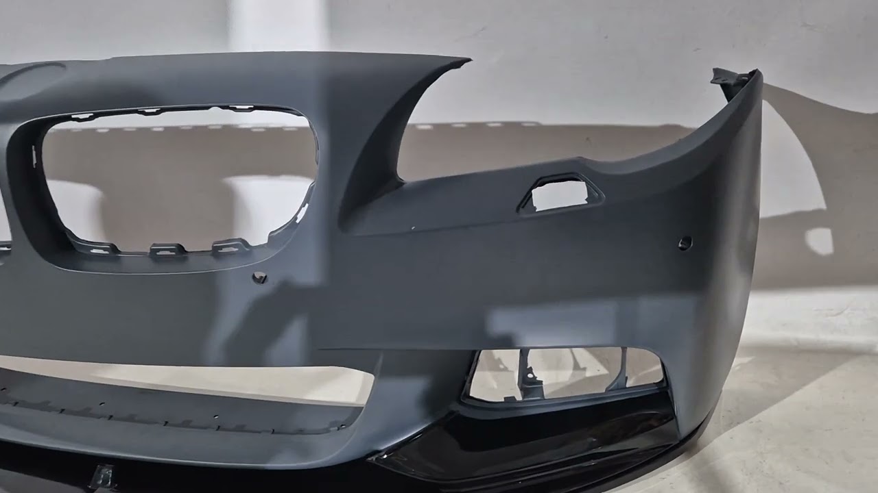 BMW serija 5 F10/F11 2010–2016 Lip spojler sprednjega odbijača DPT Lip V-1 (za M-Performance, sijajno črna) Video 2