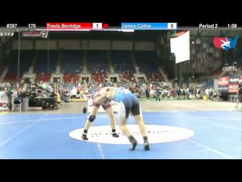 Fargo 2012 170 Round 1: Travis Berridge (Florida) vs. James Coiley (New Jersey)