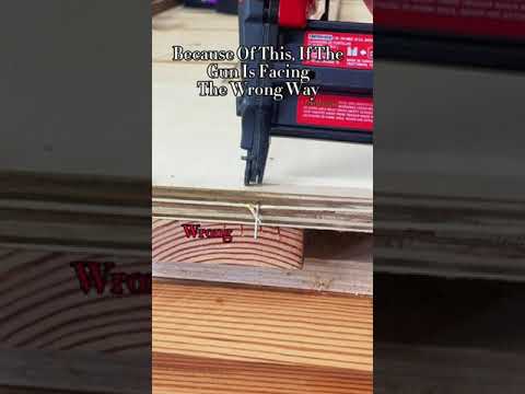 Tool Tip: The wrong and right way to use a nail gun.