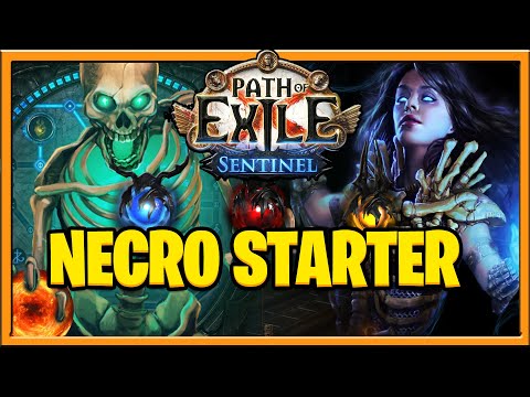 Path of Exile Sentinel Build Guide Great League Starter for 3.18 Necromancer Skeleton Mage Build