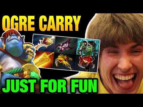 Dendi CRAZY OGRE MAGI CARRY VS Na'Vi.RodjER Dota 2