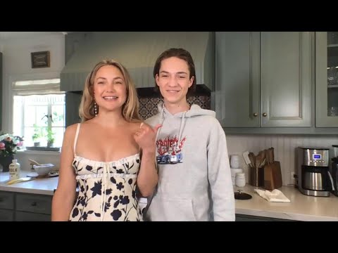 Kate Hudson Gives Tour Of Her Home Kitchen & Her 16-Year-Old Son Ryder Makes a Cameo