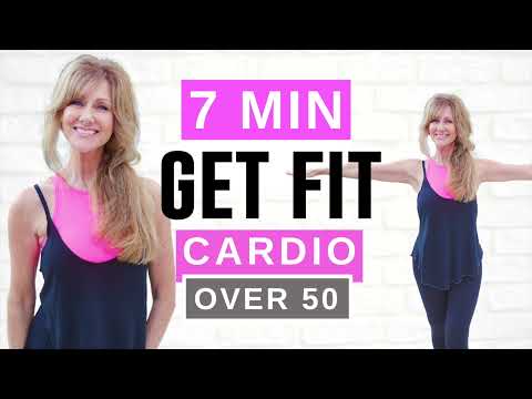 7 Minute GET FIT CARDIO Indoor Walking Workout For Women Over 50