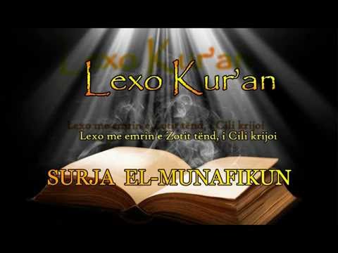SURJA EL MUNAFIKUN ( Lexo Kuran Shqip )