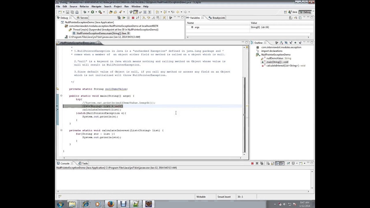 What is NullPointerException In Java NullPointerException In Java Explain