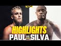 Jake Paul Vs Anderson Silva HIGHLIGHTS