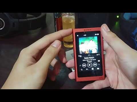 Sony nw-a45 unboxing