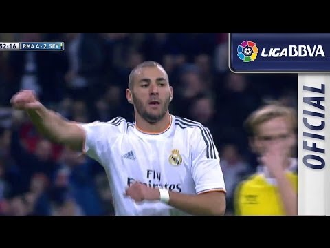 Gol de Benzema (4-2) en el Real Madrid - Sevilla FC - HD