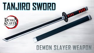 Tanjiro's NICHIRIN SWORD from Paper and Cardboard | DIY DEMON SLAYER Katana Tutorial