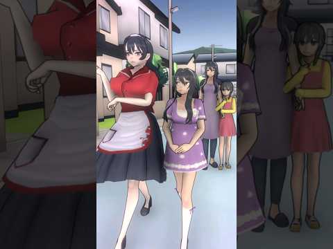 Ryoba's Childhood vs Ayano's Childhood! (Yandere Simulator) #shorts