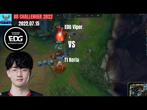 EDG Viper vs T1 Keria Korea Challenger 2022 Patch 12.13 Replay How To Play Lucian ADC