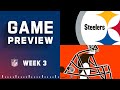 Pittsburgh Steelers vs. Cleveland Browns Week 3 Preview