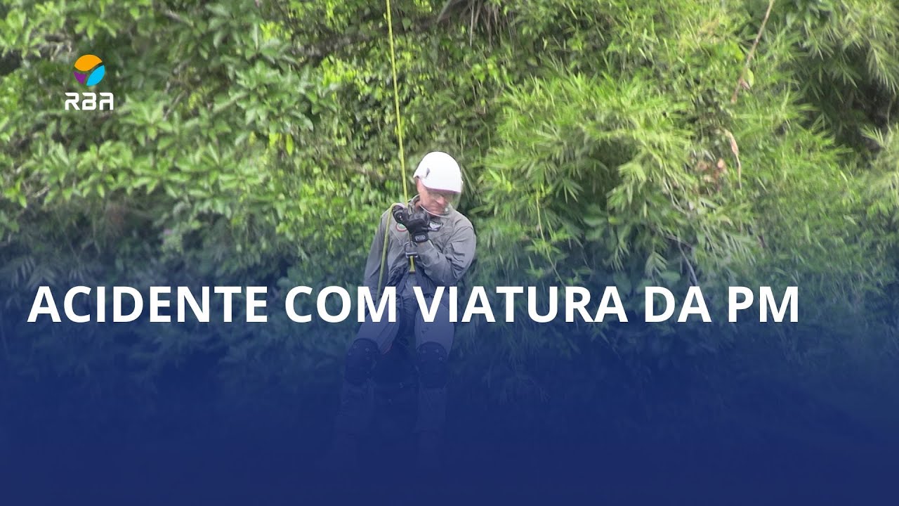 Acidente com viatura da PM