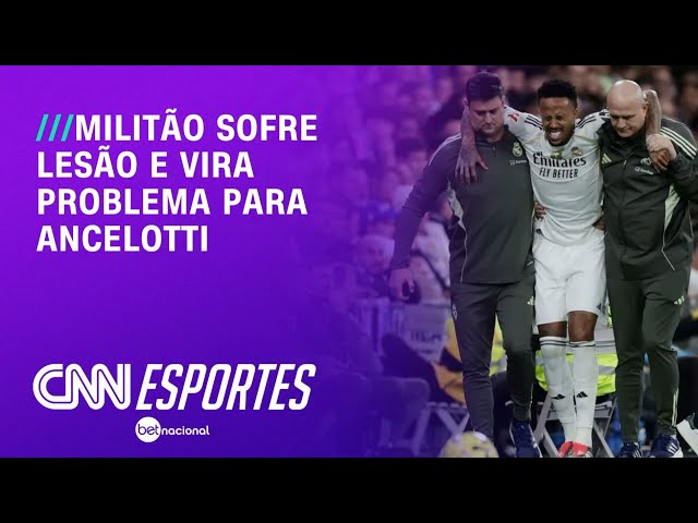 Militão sofre nova lesão no Real Madrid e vira problema para Seleção | CNN NOVO DIA