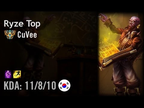 Ryze Top vs Fizz - CuVee - KR Challenger Path 6.3