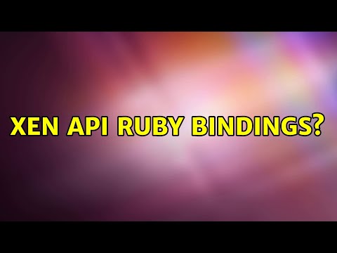 Xen API Ruby Bindings?