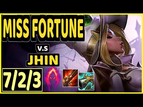 PUFF (MISS FORTUNE) vs JHIN - 7/2/3 KDA BOTTOM ADC GAMEPLAY - KR Ranked GRANDMASTER