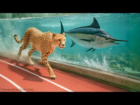 Cheetah vs Fastest Fish | 3D Speed Comparison