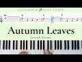 Autumn Leaves Joseph Korma Piano Tutorial EASY WITH Music Sheet JCMS