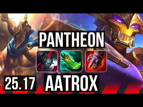 PANTHEON vs AATROX (TOP) | 8/2/9, Godlike | NA Master | 25.17