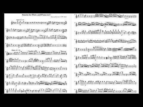 G. DONIZETTI, Flute Sonata in C | Piano accompaniment